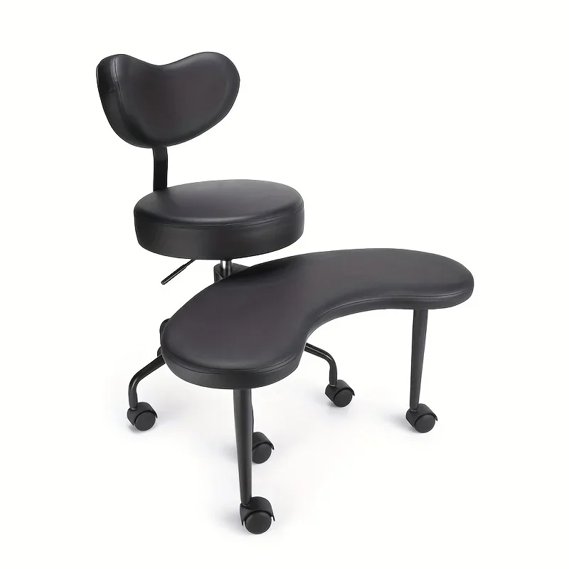 Kneeling Chair Lumbar Support, Adjustable Height,Versatile Cross Leg Design, Perfect for Yoga,Home Office Fidgeters