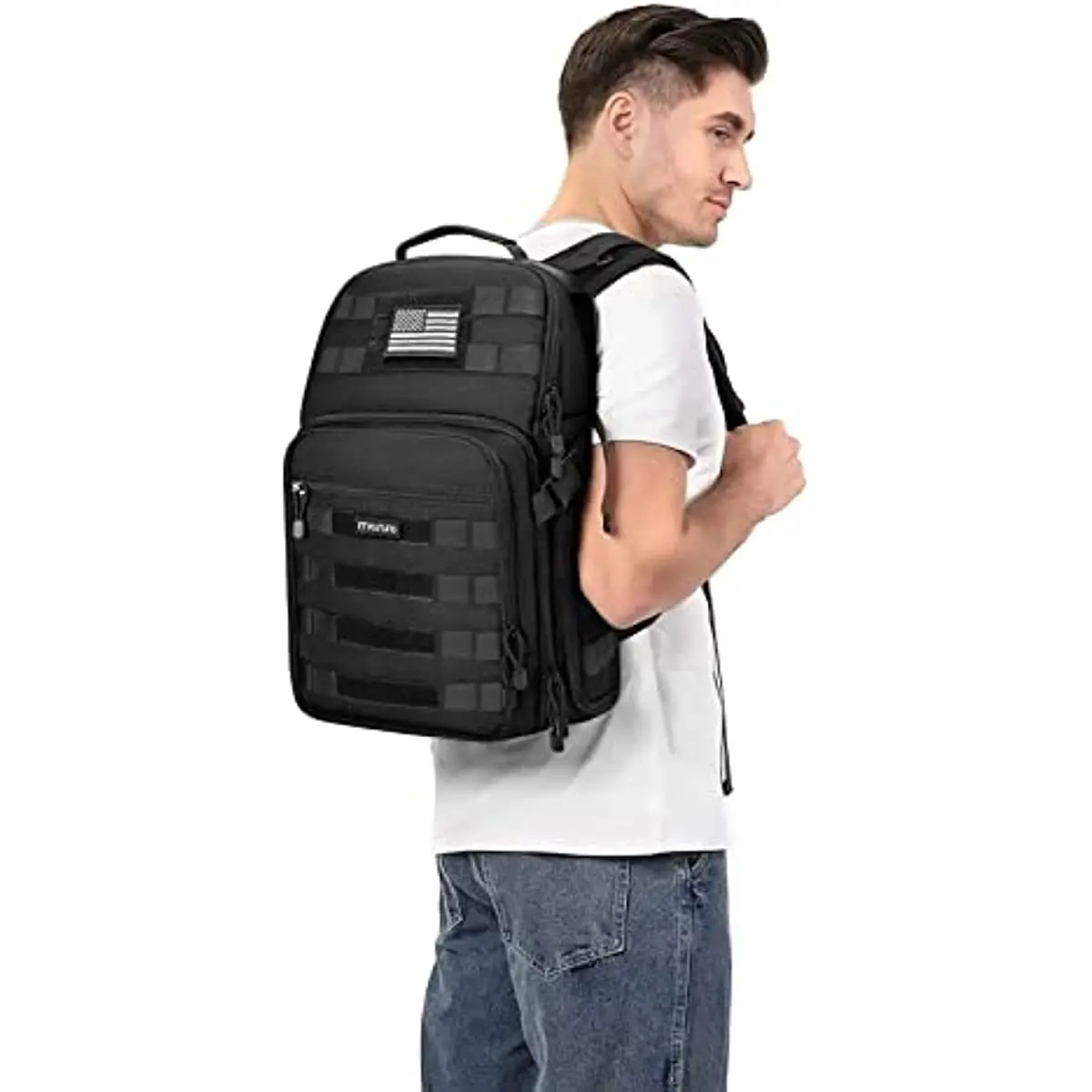 Mochila tática para câmera dslr/slr/espelho, com suporte para tripé, compartimento para laptop de 15-16 polegadas, canon/nikon/sony