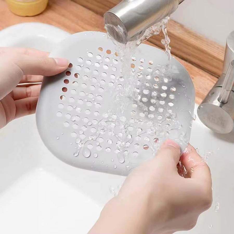 Sewer with Suction Cup, Floor Drain Mat, Kitchen, Bathroom, Anti Clogging Hair Filter