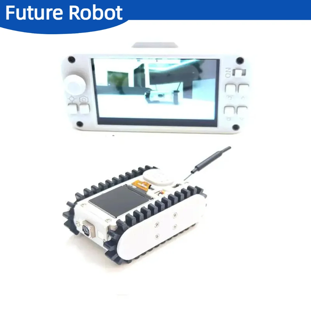 Pipeline Inspektion Drahtlose Video RC Auto Track Roboter mit Kamera Maker Lehre ESP32 Scannen Code Netzwerk DIY Programm Spielzeug