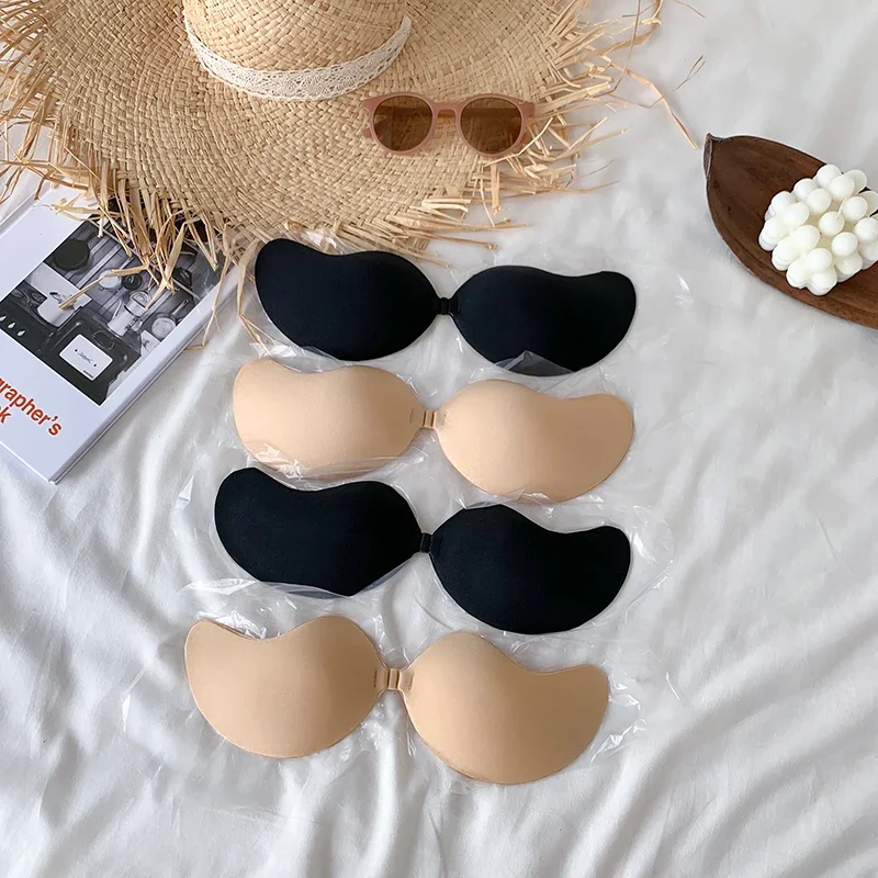Cubierta de silicona reutilizable para pezones, autoadhesiva, Invisible, Push Up, sujetador, pegatinas, pecho de Mango, sujetadores sin tirantes, ropa interior para mujer