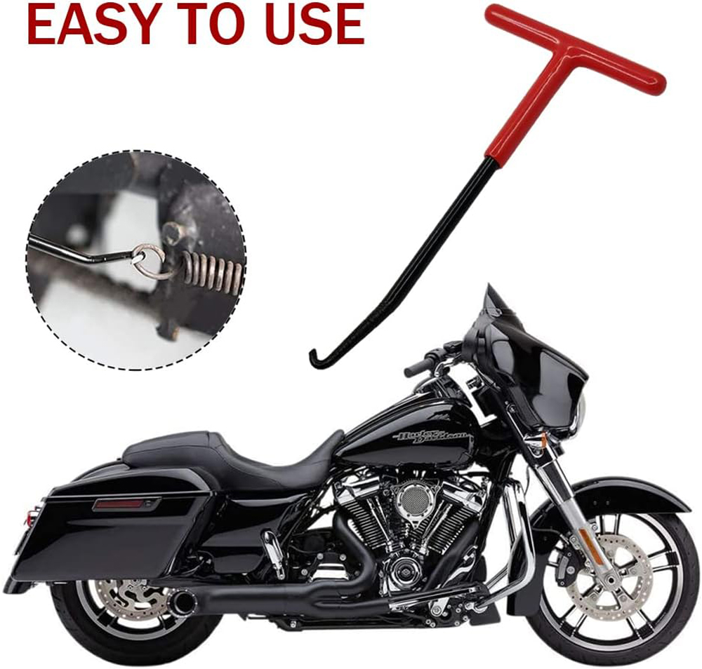 Exhaust Pipe Spring Hook, Exhaust Spring Puller Tool, Motorcycle Exhaust Pipe Spring Hook Handy Removal Tool Professional Repair