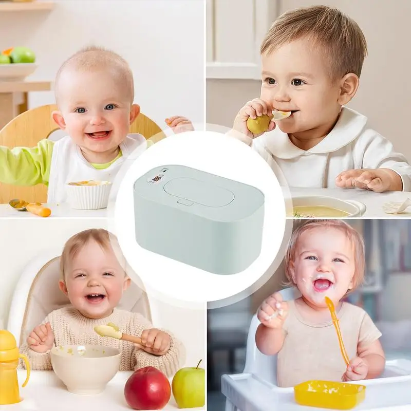 Baby Wipes Warmer USB Baby Wipes Warmer Container Large Capacity Travel Tissue Dispenser Smart Precise Temperature Control