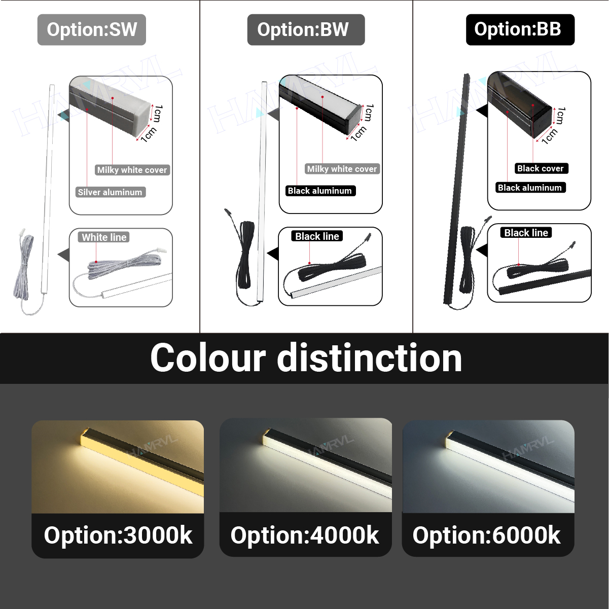 Touch Sensor LED for Wood Slat Wall Panels Decor No-drill Black/Silver Aluminum Bar Light Shelf Kitchen Wardrobe Closet Lighting