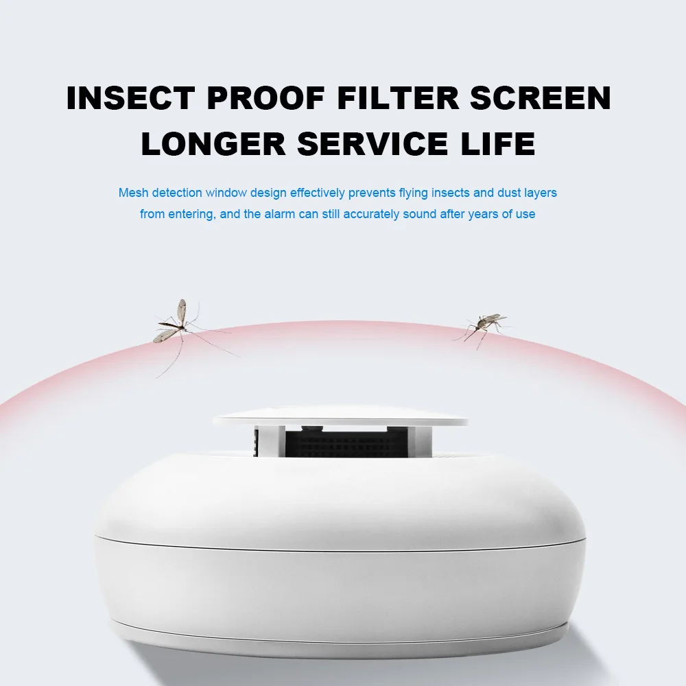 DFA WiFi TUYA Smart Smoke Wireless Interconnected Smoke Detector Fire Alarm High Sensitivity Safety Prevention Home Sensor 80DB