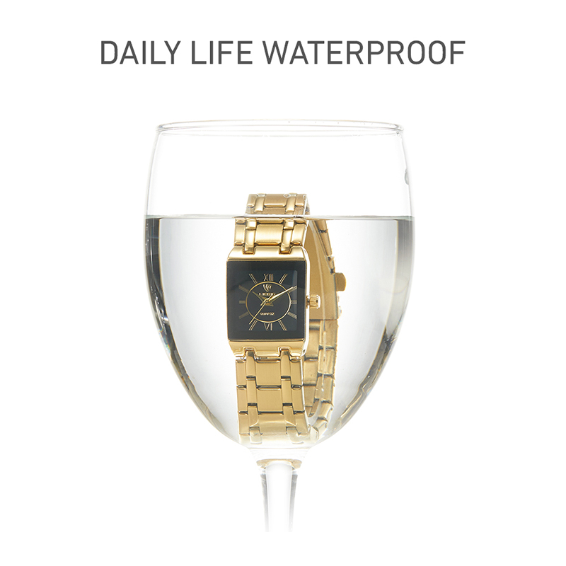 新しいメンズ腕時計高級スチールブレスレットゴールドクォーツムーブメント防水ゴールデン腕時計女性のための腕時計レロジオ masculino 時計