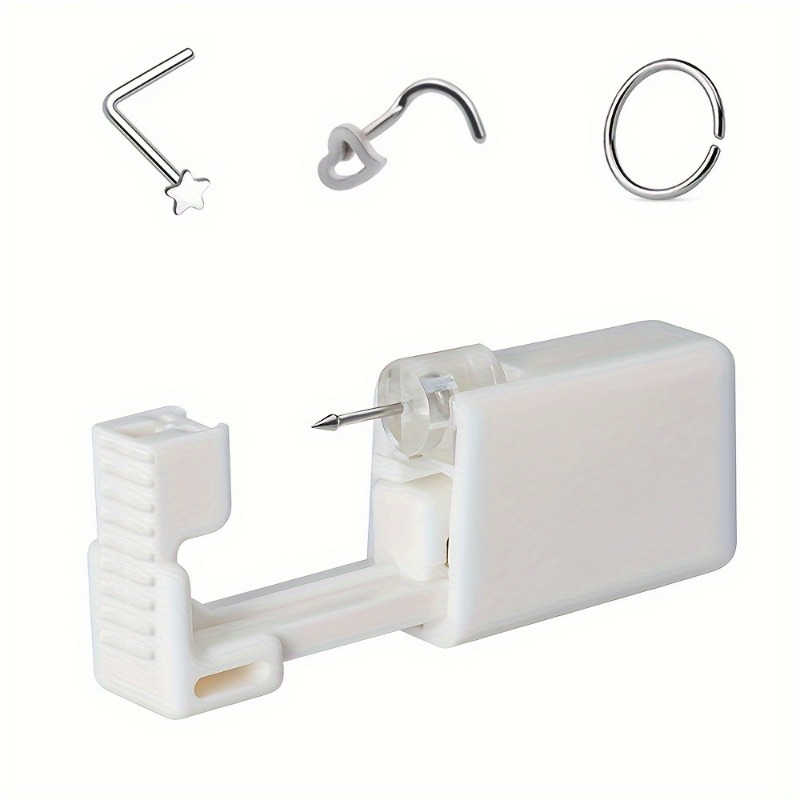 Wegwerp Neus Piercing Tool Kit Met Hart Ster Vervanging Neus Studs, Veilige Gezondheid Body Piercing Sieraden Kit