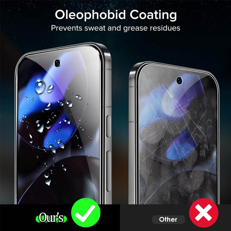 Desbloqueo de huella dactilar cristal templado para Pixel 9 Pro 10 8A 9A 7 6A 7A 8 Pro Protector de pantalla Pixel 9 Pro XL lamina mica para Google Pixel 9 Screen Protector