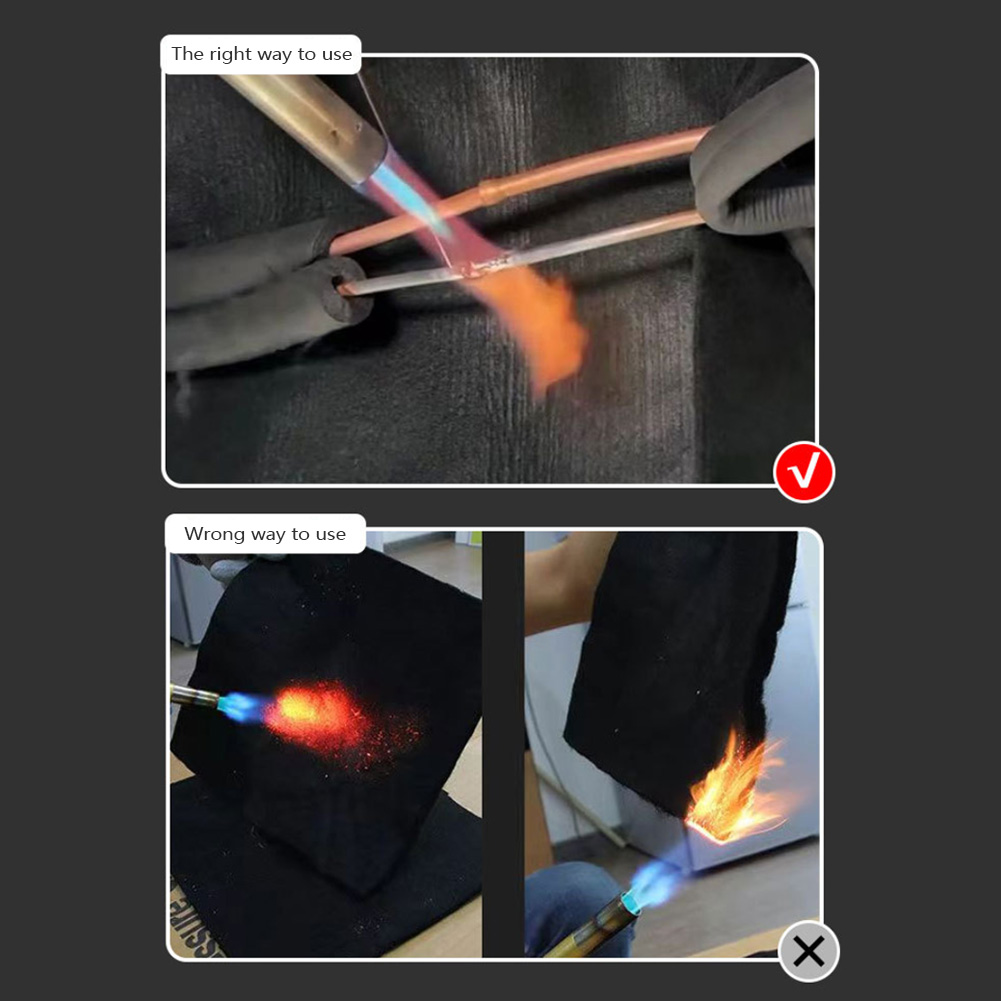 30*30 30*20cm Graphite Felt Black Welding Protective Fire Blanket Torch Shield Pack Protective Sheet High Temp Durable Blanket
