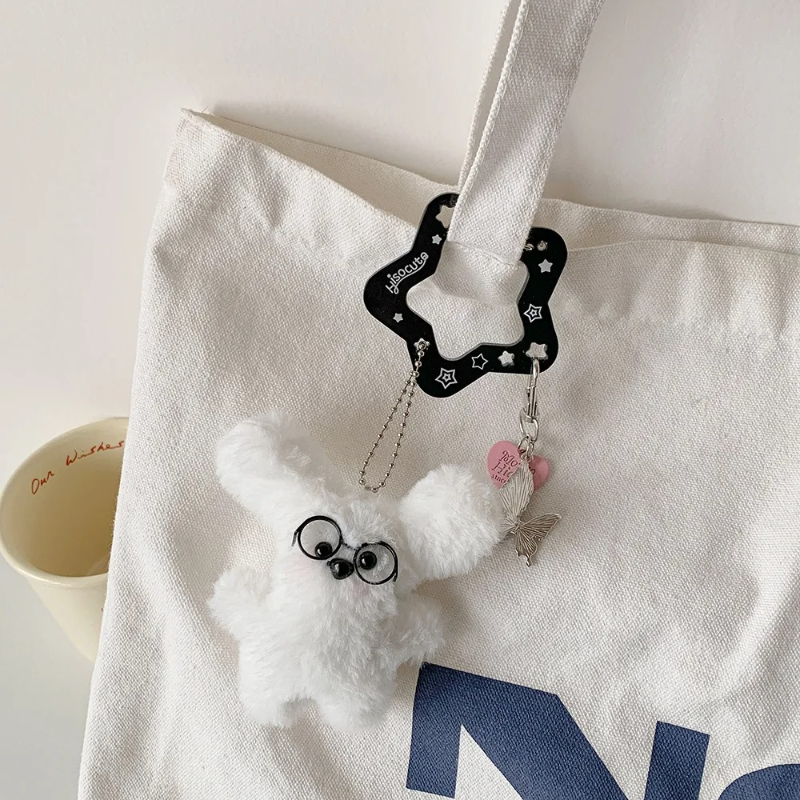 Portachiavi in acrilico stile Kawaii Ins Cartoon Fruit Cupcake Borsa a forma di stella Gancio pendente Simpatico ciondolo chiave in stile coreano