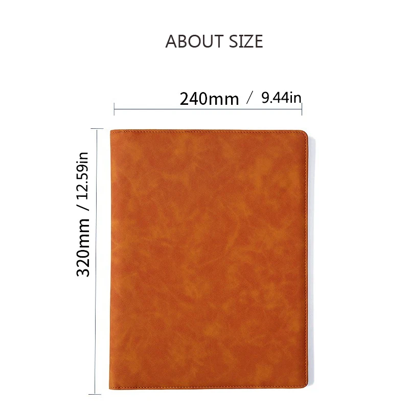 University Executive A4 Conference Leather Portfolio File Folder Organizer Filling Folders Porte Documents Holder for Office