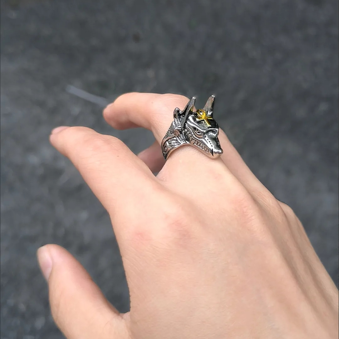 Anillo de autodefensa tamaño ajustable protección de seguridad Personal hombres mujeres Universal Retro