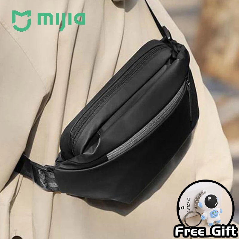 Nova mijia esportes e lazer saco de peito bolsa de ombro crossbody sacos para homens e mulheres nível 4 repelente de água quatro partições