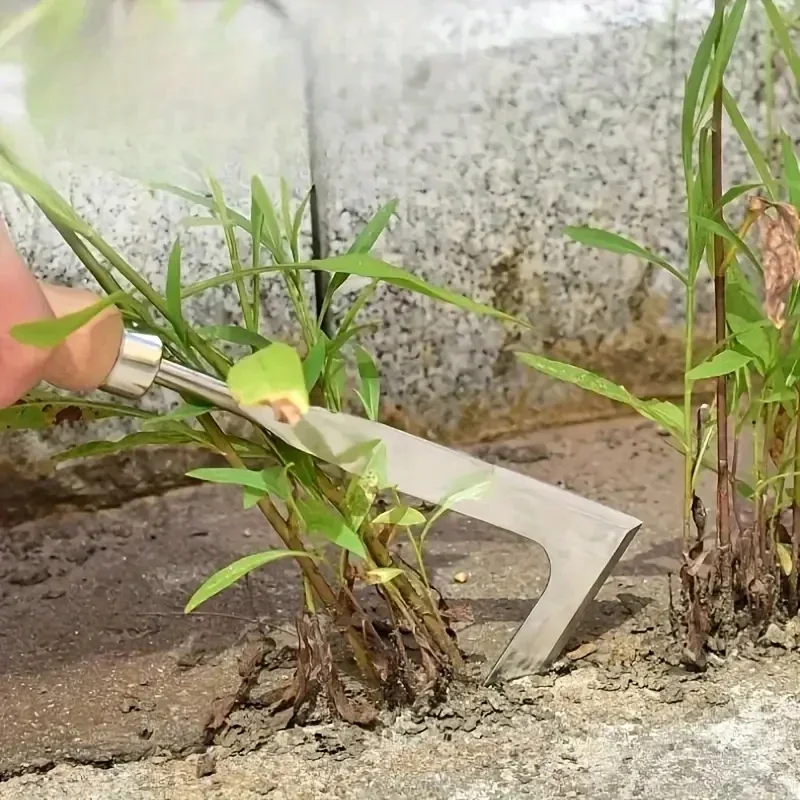 รูปตัว L สวนกําจัดวัชพืชเครื่องมือ Weeding PULLER คู่มือ Crack Weeder Weed EXTRACTOR กําจัดการเกษตรอุปกรณ์บอนไซมือเครื่องมือ