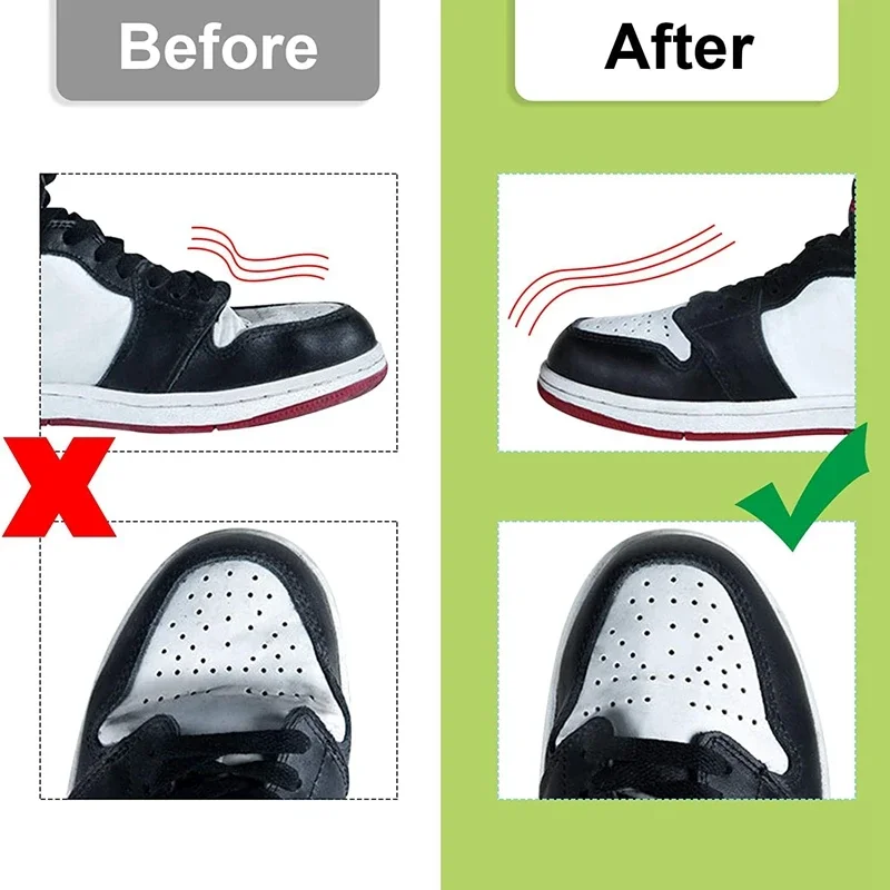 Protector de pliegues para zapatos, puntera antipiega, doblada, grieta, soporte, ensanchador de zapatos, zapatillas protectoras ligeras, 4 Uds.