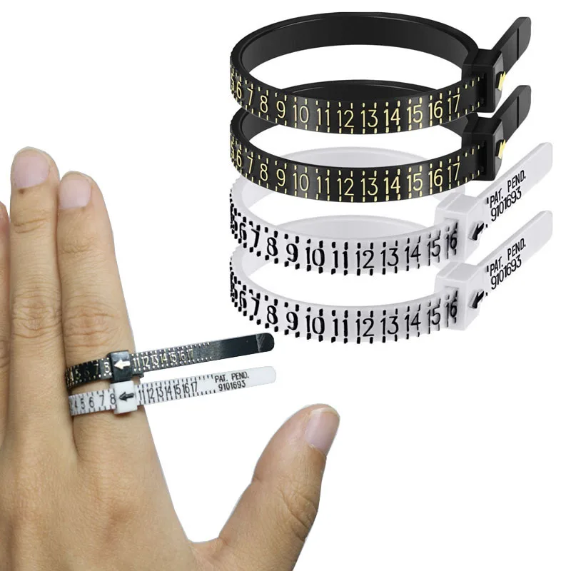 แหวนไม้บรรทัด Measurer Finger COIL แหวนขนาดเครื่องมือ UK ขนาด US ขนาดการวัดแหวน Sizer อุปกรณ์เสริมใส่ GUARD กระชับเครื่องมือ