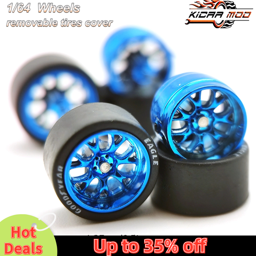 1 комплект, 1/64 колес с резиновыми шинами, диаметр 13 мм