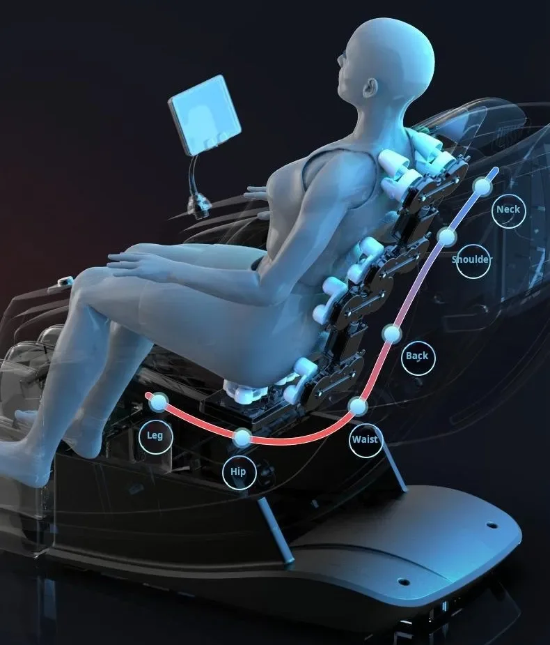 C124 2024 Moderner Integra 3D-Massagestuhl, umfassende Ganzkörpermassage mit Massagestuhl mit Zero-Gravity-Funktion