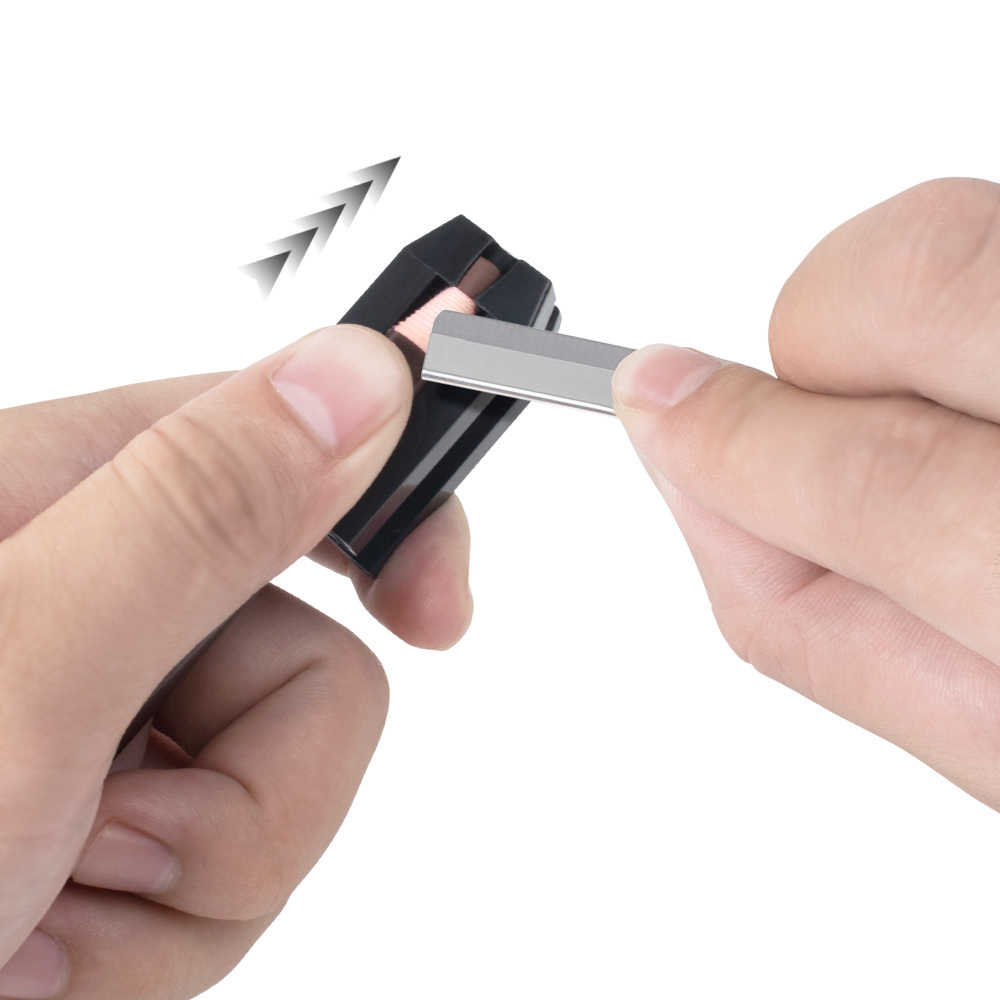 Lápiz de cejas con afilador, suministros de Microblading, punta de afilado, herramientas de maquillaje de Arte Fino, 10 unidades