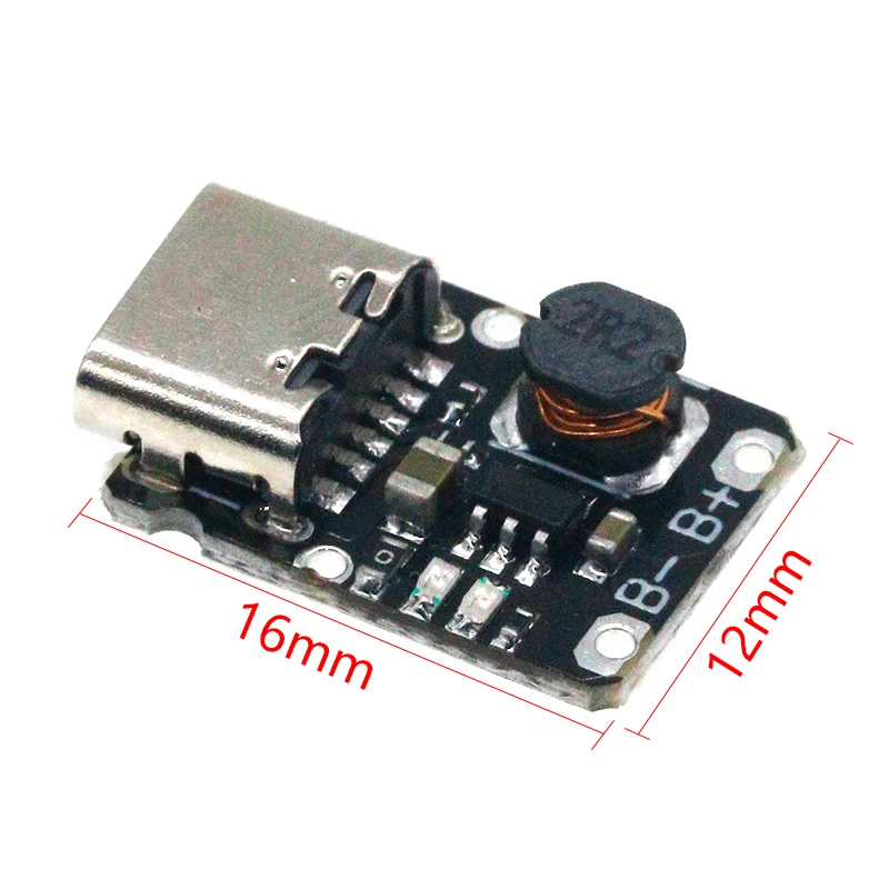 5PCS Mini lithium battery charging module with 5V output boost 18650 type-C with protection