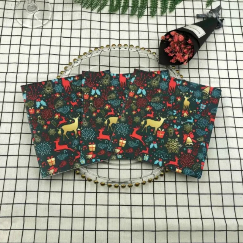 10/20 шт., декоративные бумажные салфетки с принтом лосят