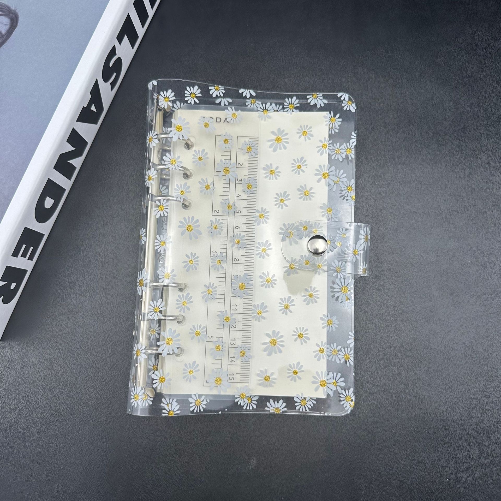 A5 A6 A7 Kleine Gänseblümchen Lose Leaft Glitzer Bling Binder Notebook Cover Tagebuch Agenda Planer Papier Cover Schule Schreibwaren