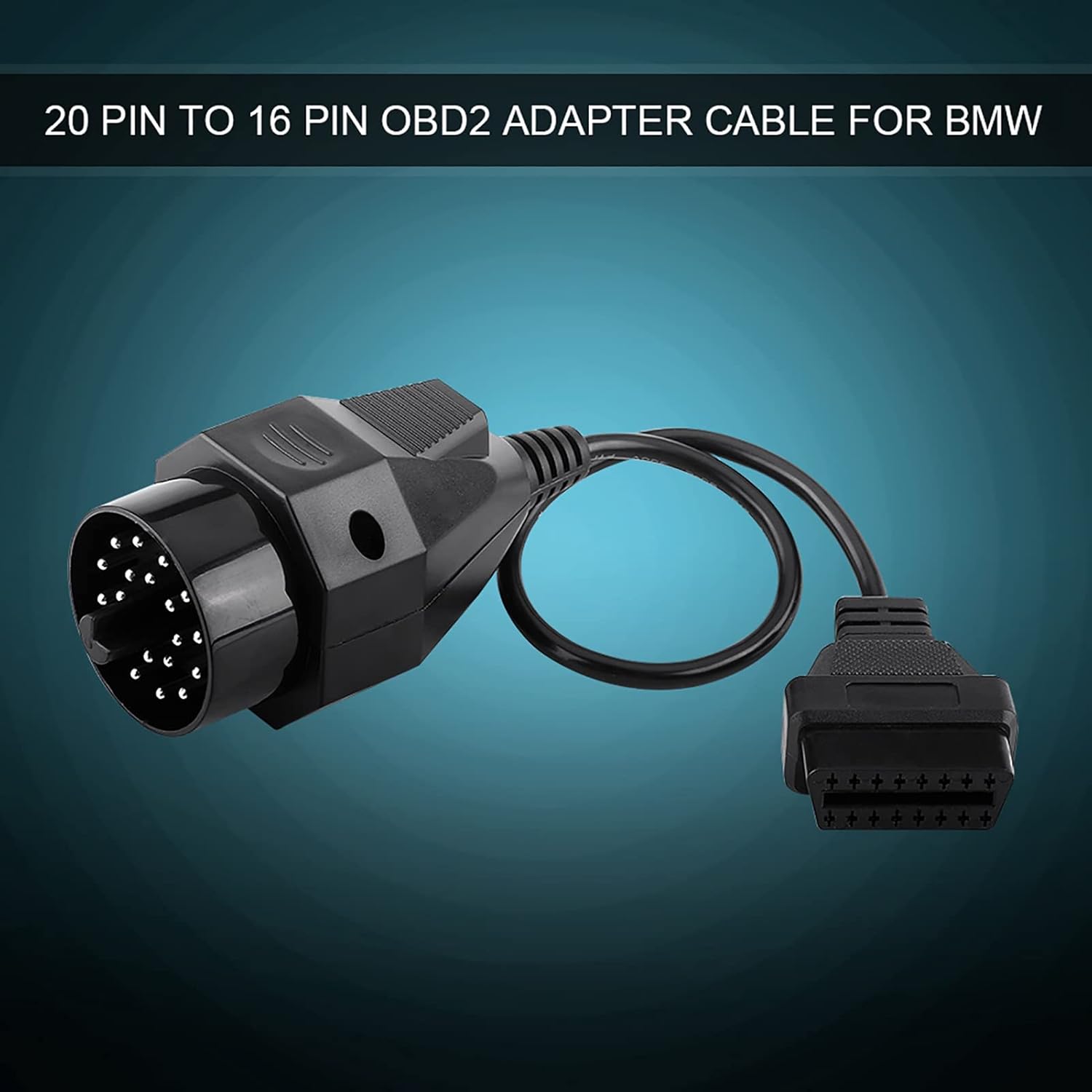 Adaptateur OBDII pour BMW, connecteur d'interface 20 broches vers OBD2 16 broches pour BMW E36 E39 E30 F20 X5 Z3 E53 i3 câble de Diagnostic de voiture OBD2