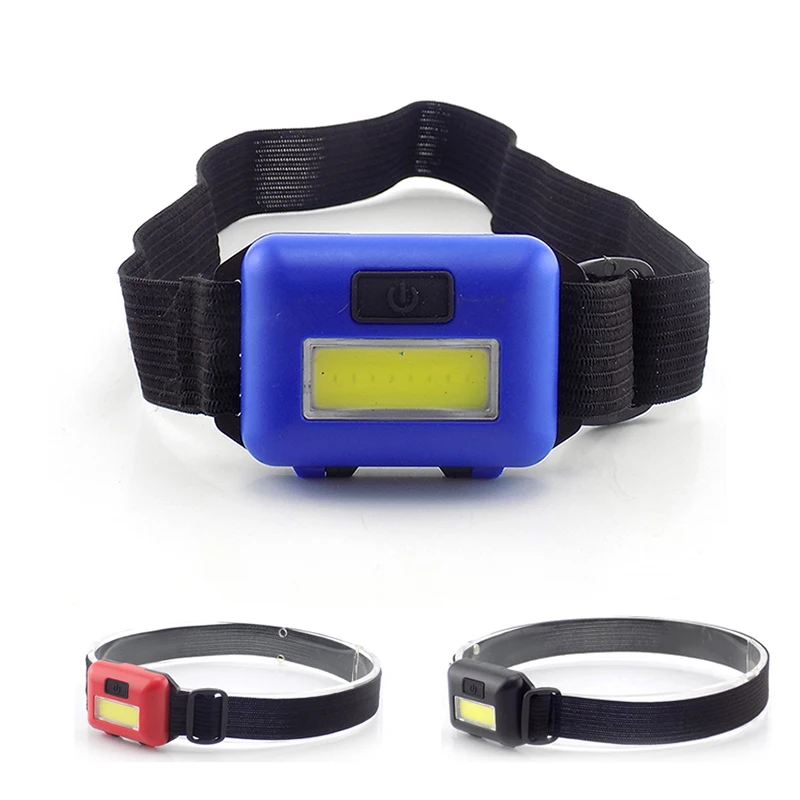 Mini small COB headlamp AAA battery head light lamp torch lampe frontale headlight lantern hoofdlamp fishing random color