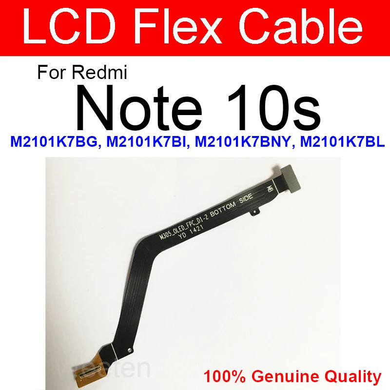 Màn Hình LCD Bo Mạch Chủ Kết Nối Cáp Mềm Cho Xiaomi Redmi Note 10 Note 10S Note 10 Pro Max 5G Mainboard màn Hình LCD Hiển Thị Kết Nối Ruy Băng