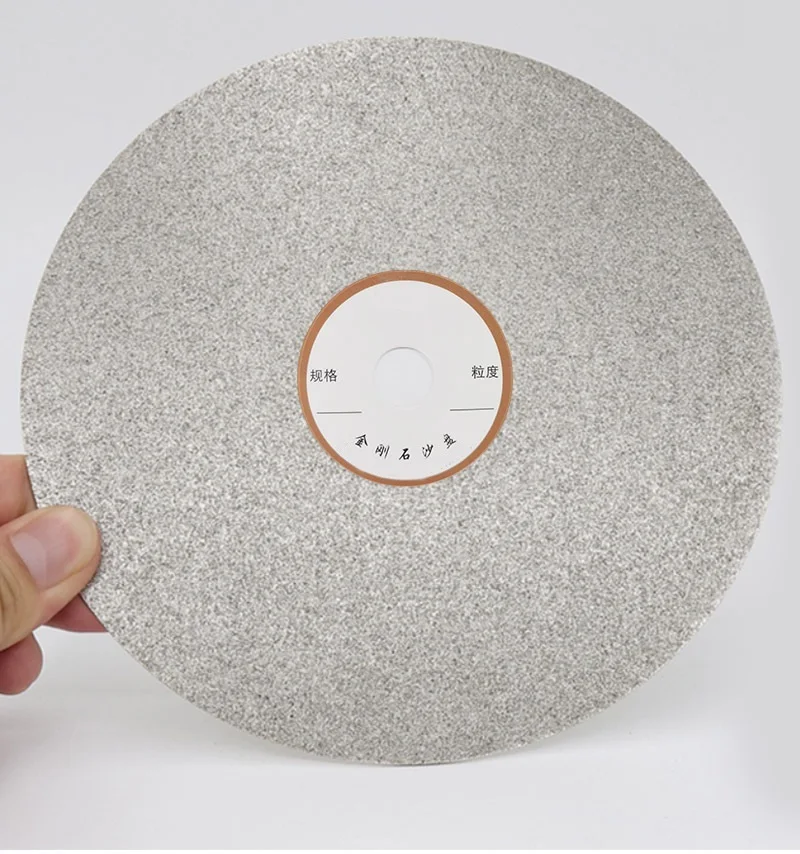 1 ชิ้น 6 "150 มิลลิเมตรเพชรเคลือบแบน Lap Disc เครื่องประดับภาษาโปลิชคําบดล้อเพชรบดแผ่นบดถาดทราย