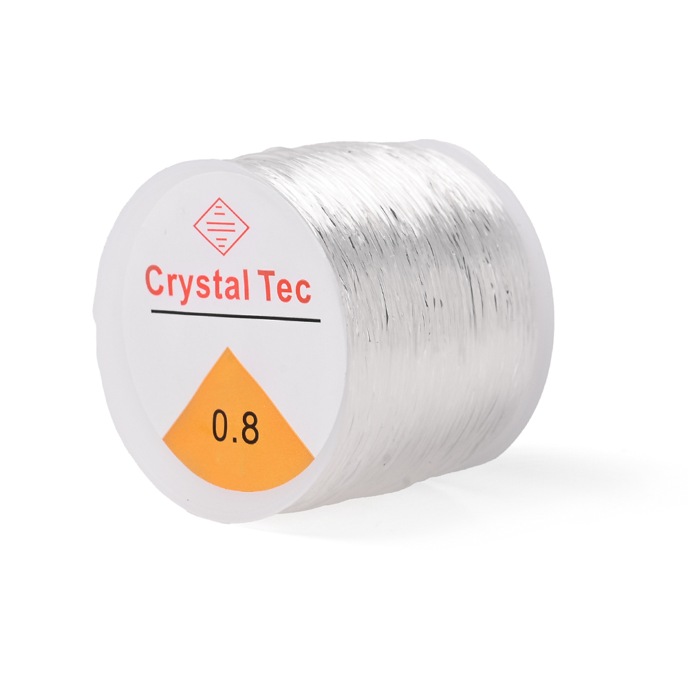 IYOE-cable elástico de 0,5-1,5mm, hilo elástico transparente para fabricación de joyería, pulsera Diy, collar, accesorios con cuentas