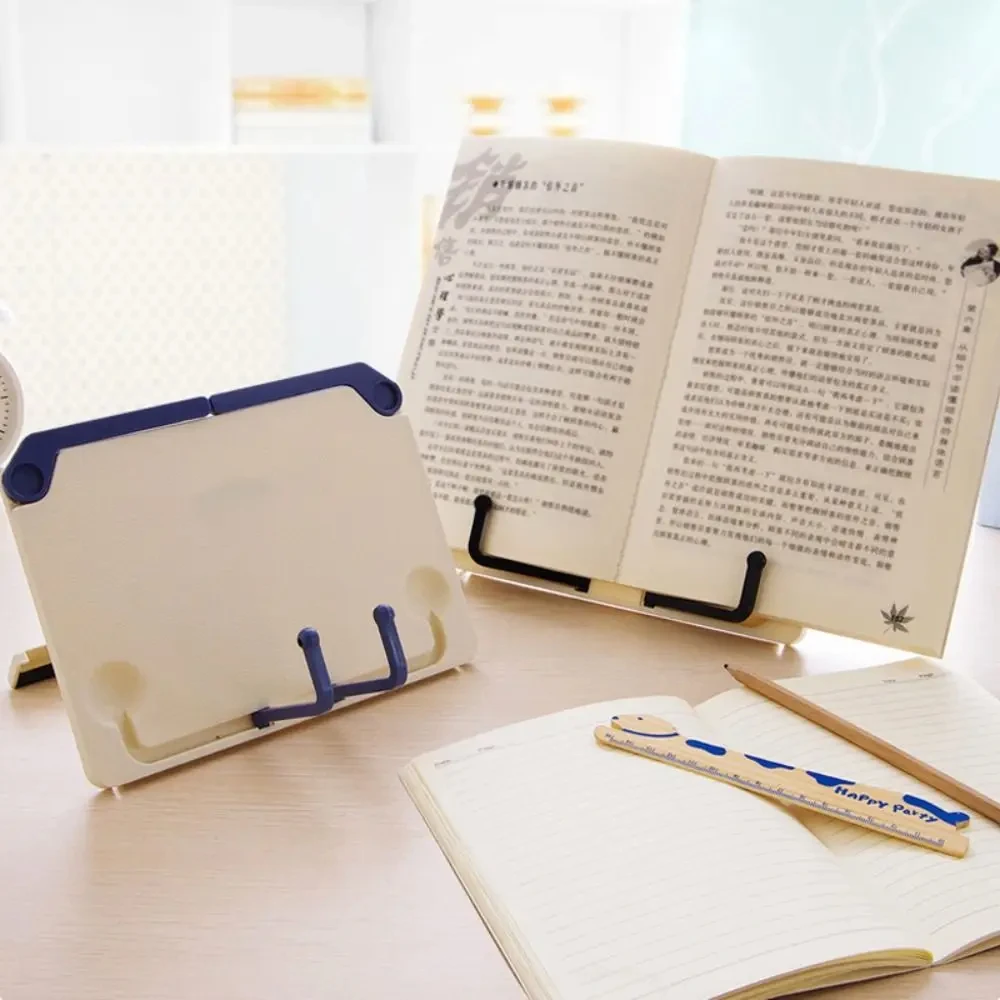 Soporte de lectura portátil para libros, estante para recetas, soporte plegable, soporte para libros de cocina, organizador, sujetalibros para tableta de recetas de partitura musical