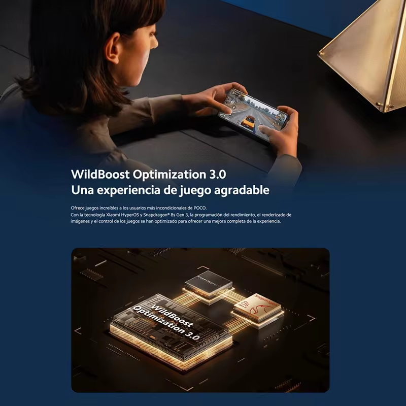 POCO F6 5G Smartphone versión Global 256GB/512GB Pantalla AMOLED Snapdragon®8s Gen 3 90W Carga turbo batería de 5000mAh