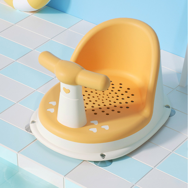 Siège de baignoire pour bébé, tapis de baignoire, chaise de sécurité antidérapante pour nouveau-né, soins pour nourrissons, siège de bain pour enfants, jouets de lavage, chaise de douche