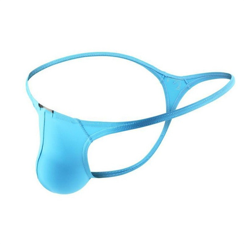 Męskie stringi i struny G bielizna niski wzrost jednolite figi Penis Hipster Jockstrap bielizna Tanga Hombre seksowne oddychające stringi