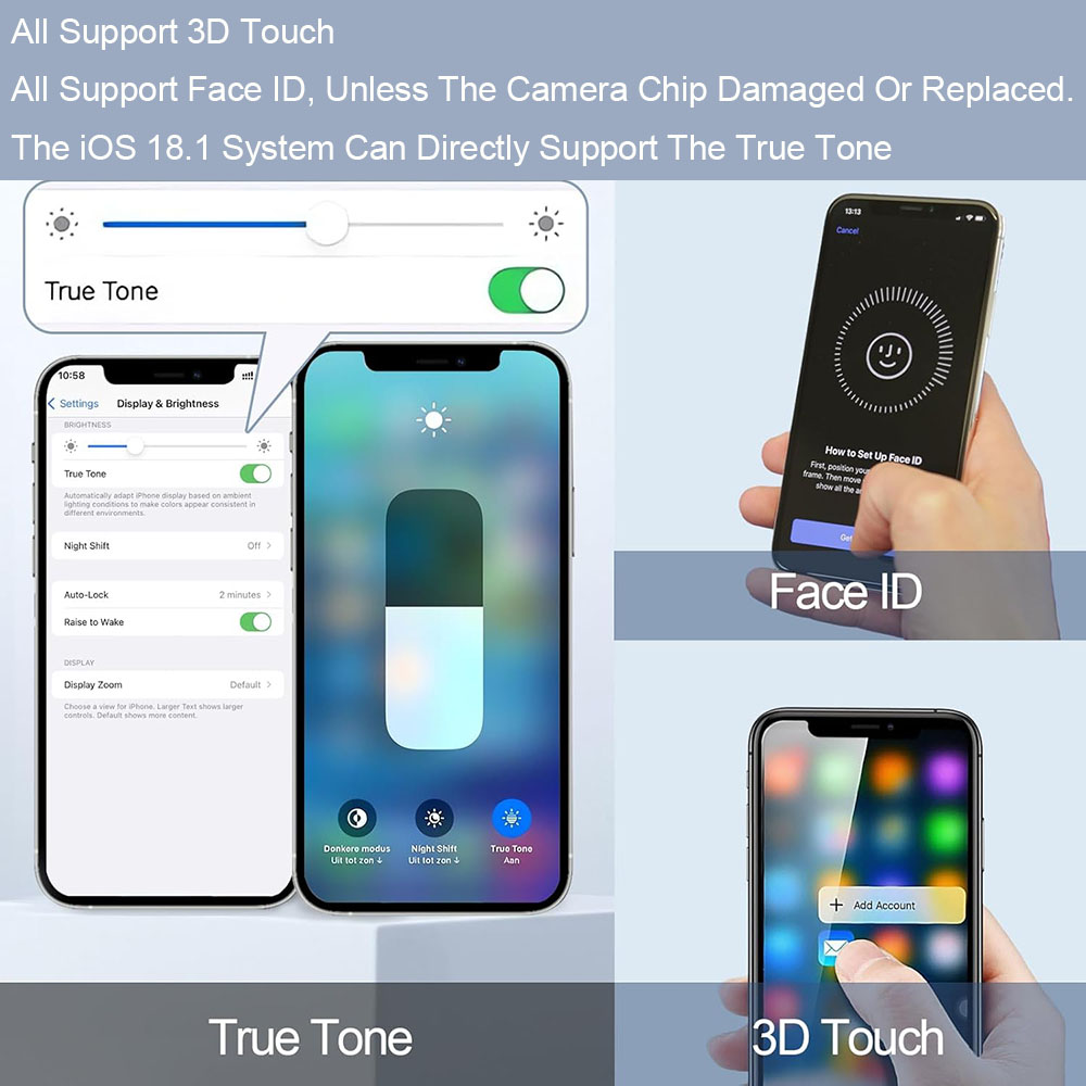 PINZHENG High Quality Screen INCELL LCD OLED For iPhone 14 Pro 15 Plus 13 Pro Max Display For iPhone Replacement With Tools
