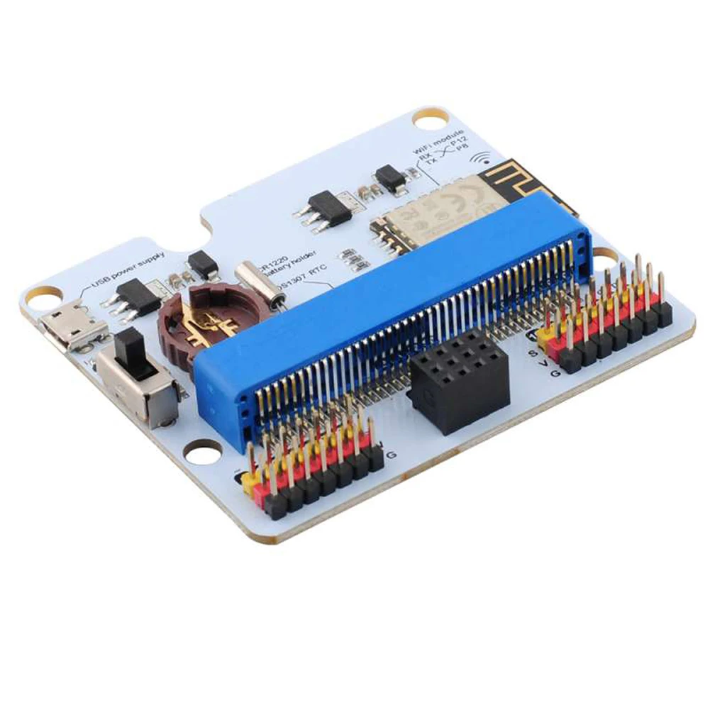 Micro: Bit IO Mở Rộng Ban IOBIT V2.0 Đột Phá Adapter Legoeds-Tương Thích Cho KittenBot Meowbit Hỗ Trợ Makecode KittenBlock