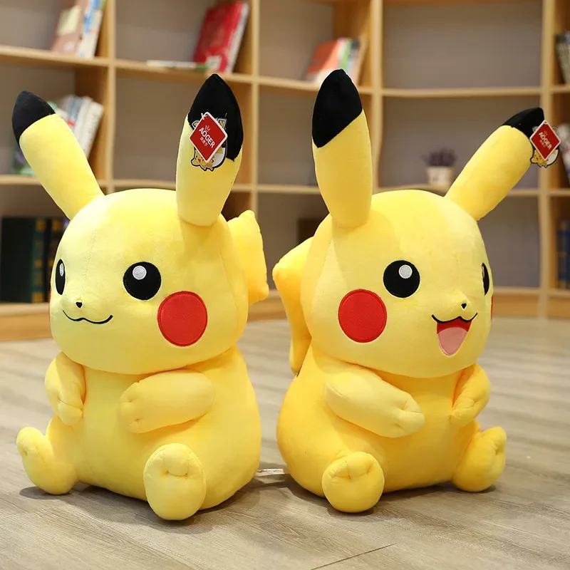 Pokémon Pikachu Brinquedos de pelúcia para crianças, travesseiro macio recheado, Cartoon Japão Anime Elf Doll, Kawaii Kids Doll, Presente de Natal