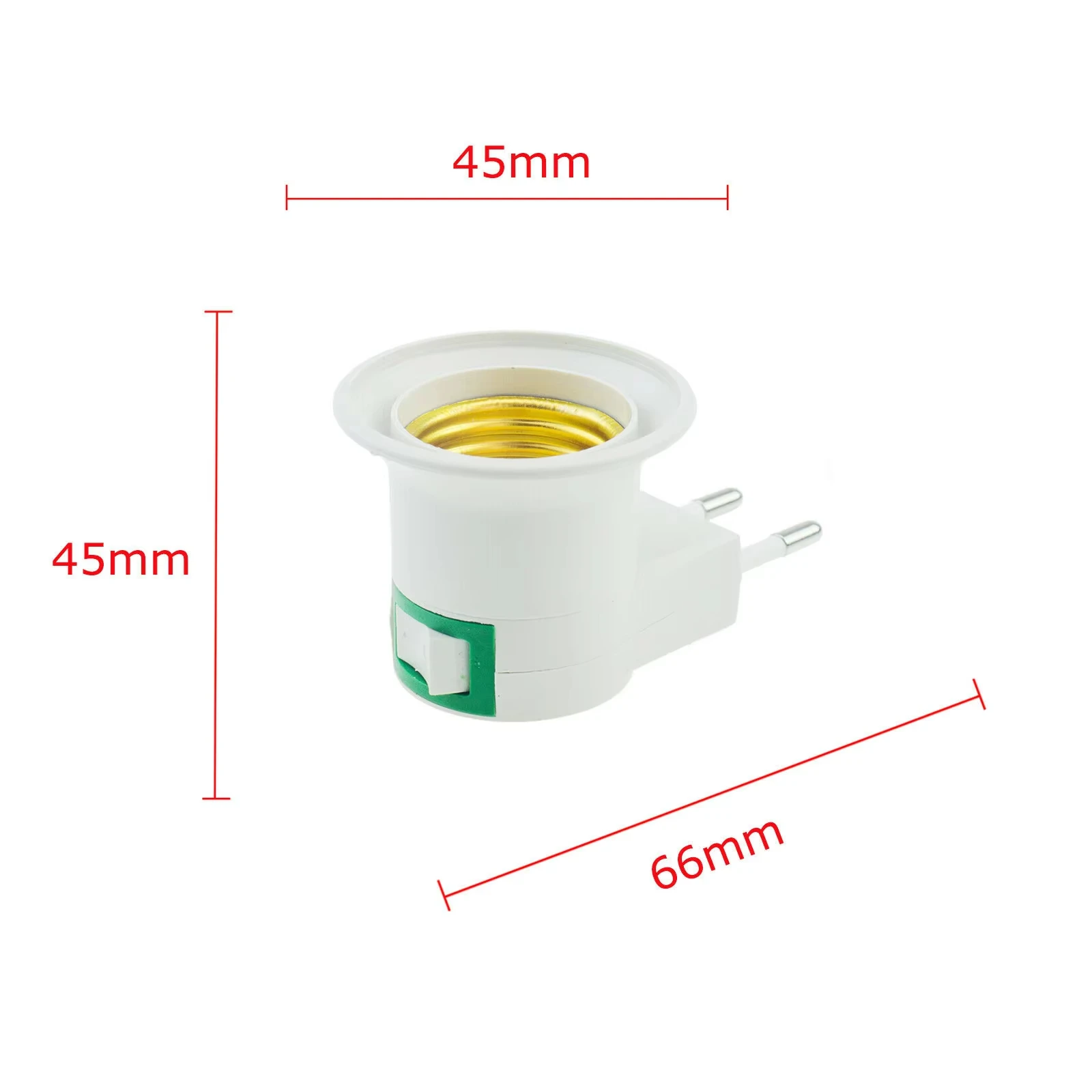 1 Uds E27 bombillas de luz soporte de Base con interruptor adaptador de enchufe UE/EE. UU. ON/OFF convertidor de salida de enchufe atornillado estándar