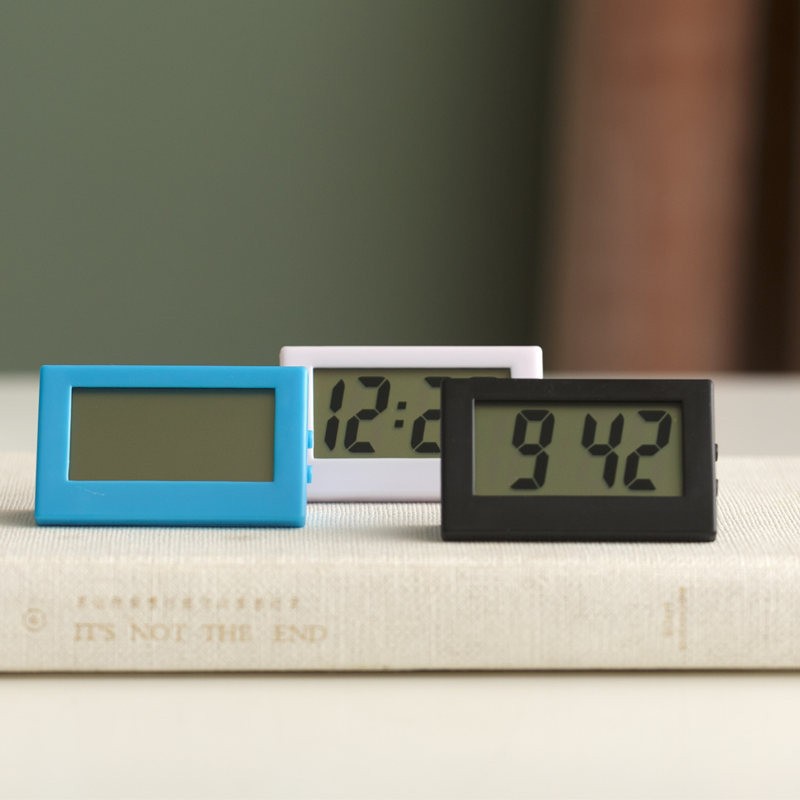 Simple Desktop Desktop Clock Mini Digital Small Desktop Clock Desktop Clock Silent Small Alarm Clock Car Clock 1Pc