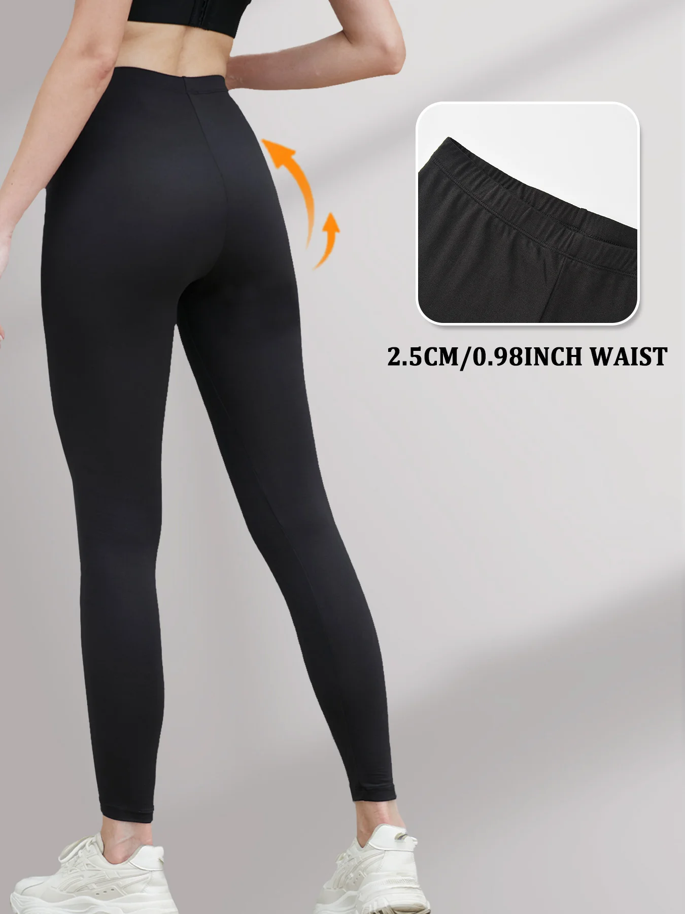 Women's Super Soft Leggings High Elasticity No See Through Workout Yoga Running Athletic Leggings