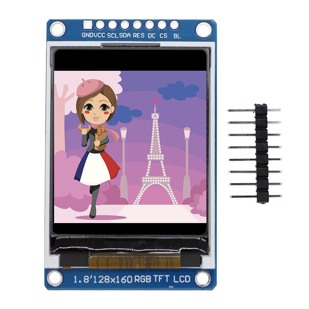 1,8 pouces 128x160 SPI Full Color RGB TFT LCD display module d'affichage à cristaux liquides st7735 3.3V LCD display arduino uno R3 mega2560 Raspberry pie remplacement DIY