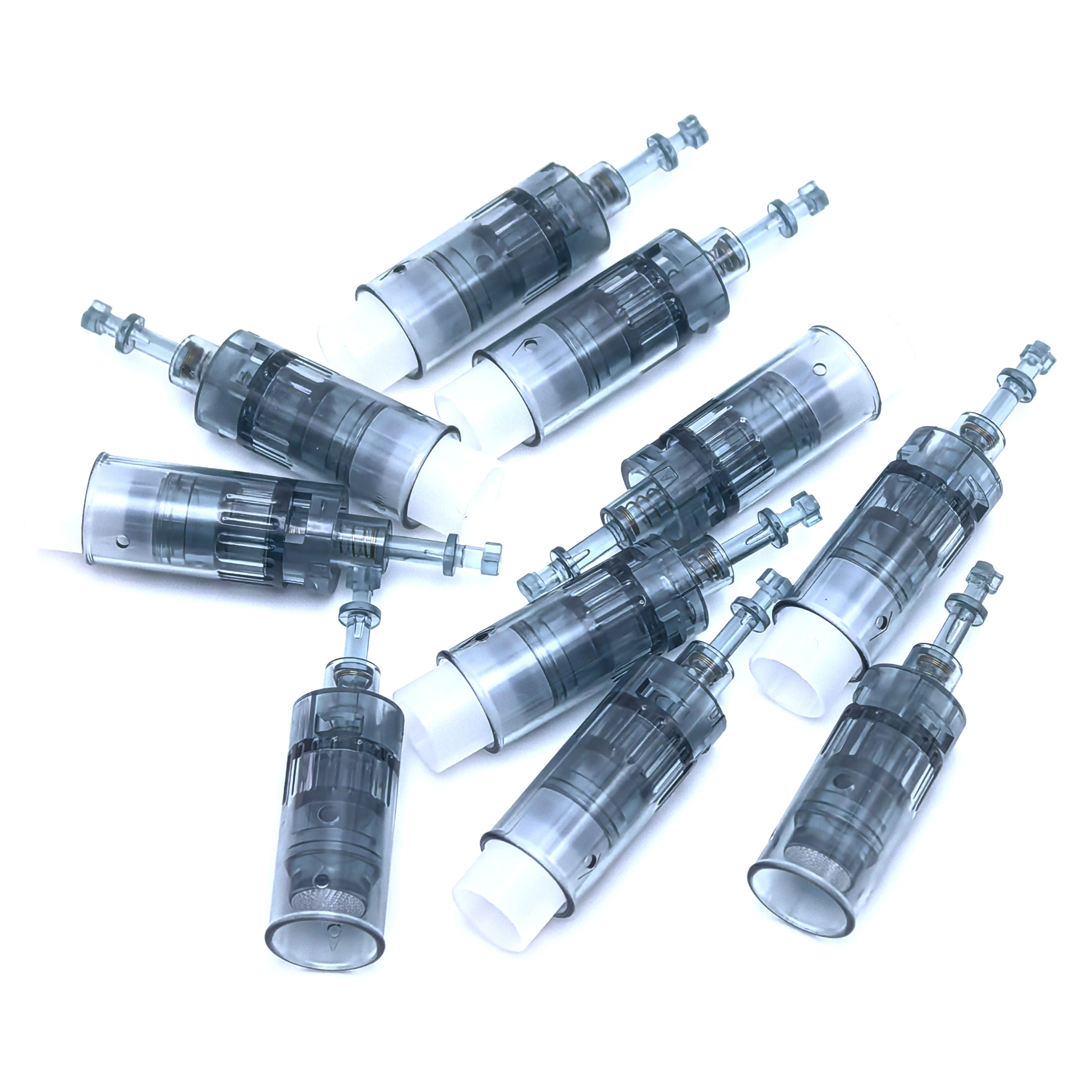 10 Uds cartuchos M8 microaguja punta de aguja de repuesto 11 16 24 36 42 Nano microagujas MTS para Derma Pen M8