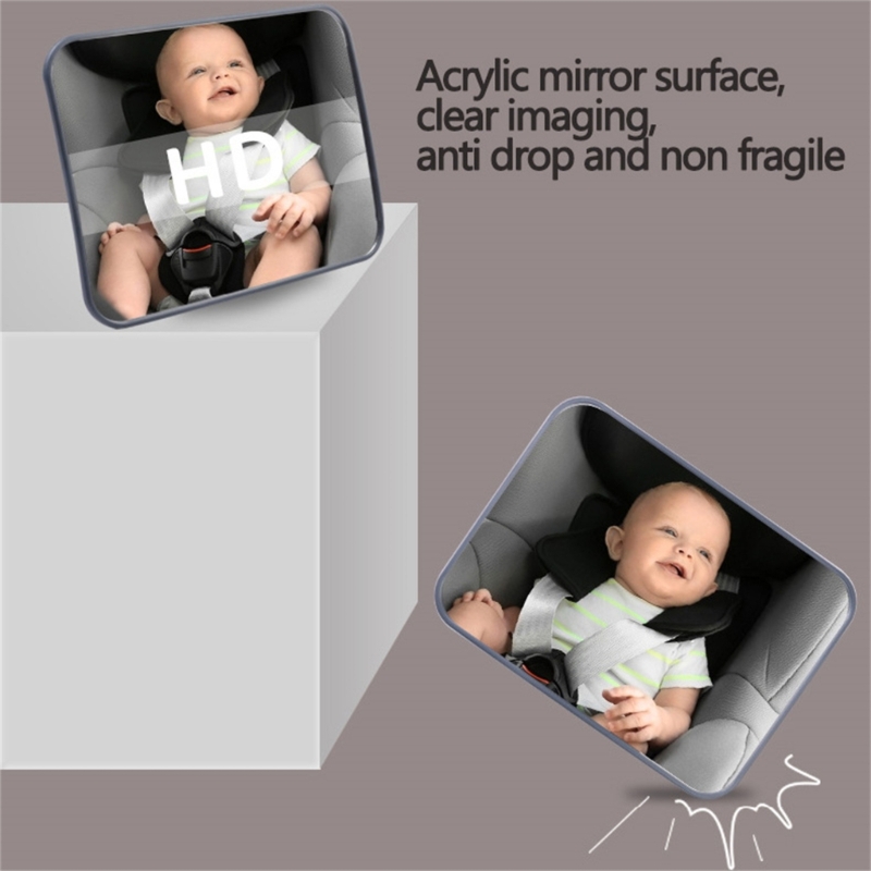 Dispositivo monitoreo bebés inastillable, práctico asiento trasero vigilancia para bebés, observación bebés, conduce
