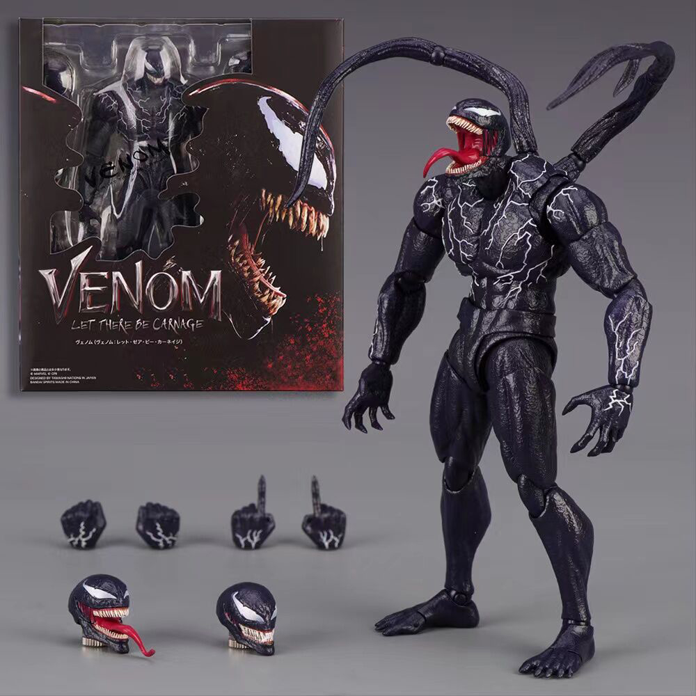 SHF ヴェノムカーネイジアクションフィギュアジョイント可動おもちゃヴェノム伝説変更顔像モデル人形グッズ子供のおもちゃギフト