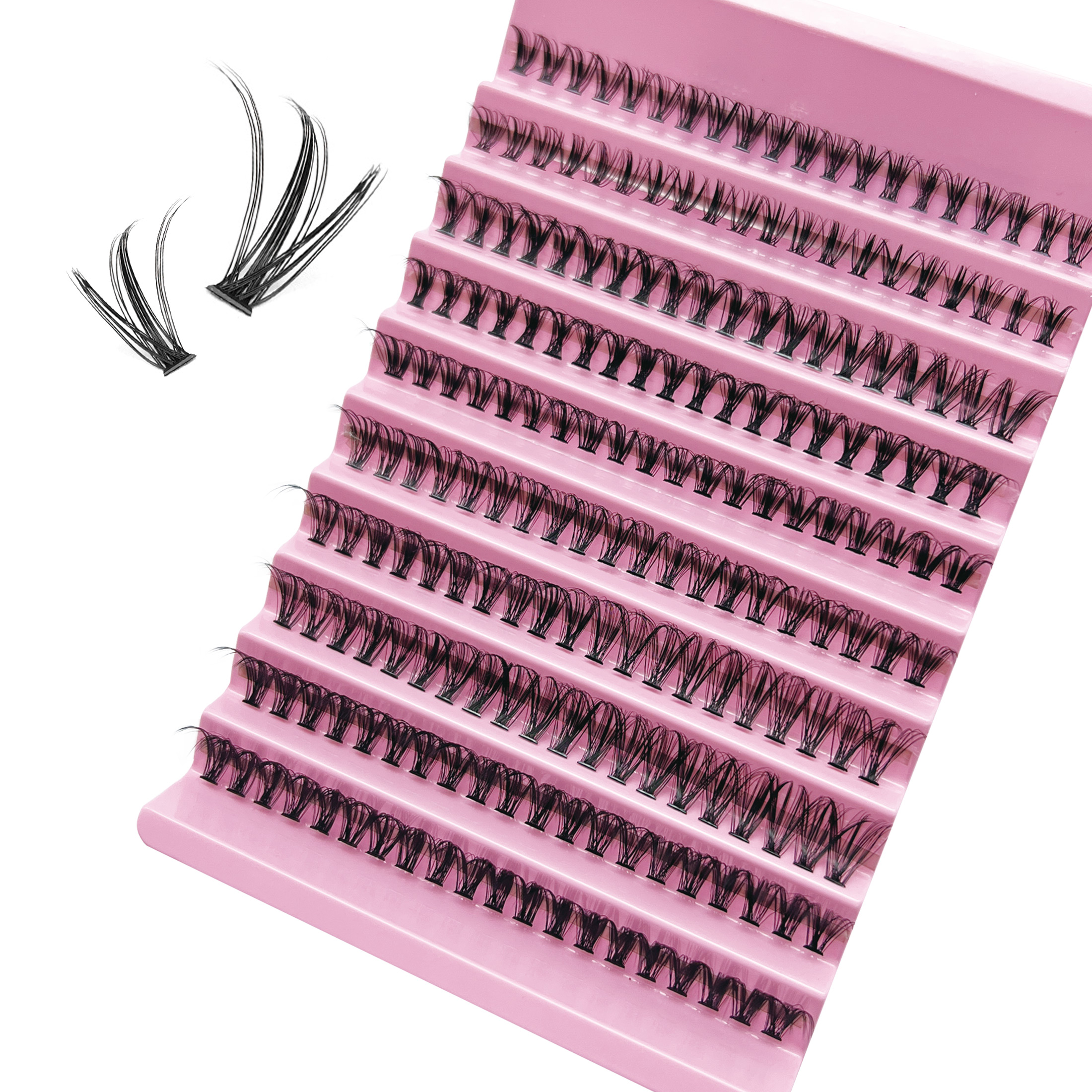 DIY Lashes Extension kit Eyelashes 200 PCS Clusters Lash Bond and Seal Makeup tools  for gluing Lashes Gluing Glue Accessories