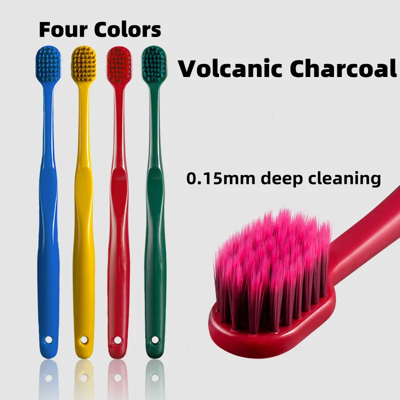 Y-Kelin Mới Núi Lửa Than Bàn Chải Đánh Răng Mở Rộng Mềm Mại Thân Thiện Với Môi Trường Di Động Sợi Bursh Cao Cấp Vệ Sinh Răng Miệng Chăm Sóc Dropshipping