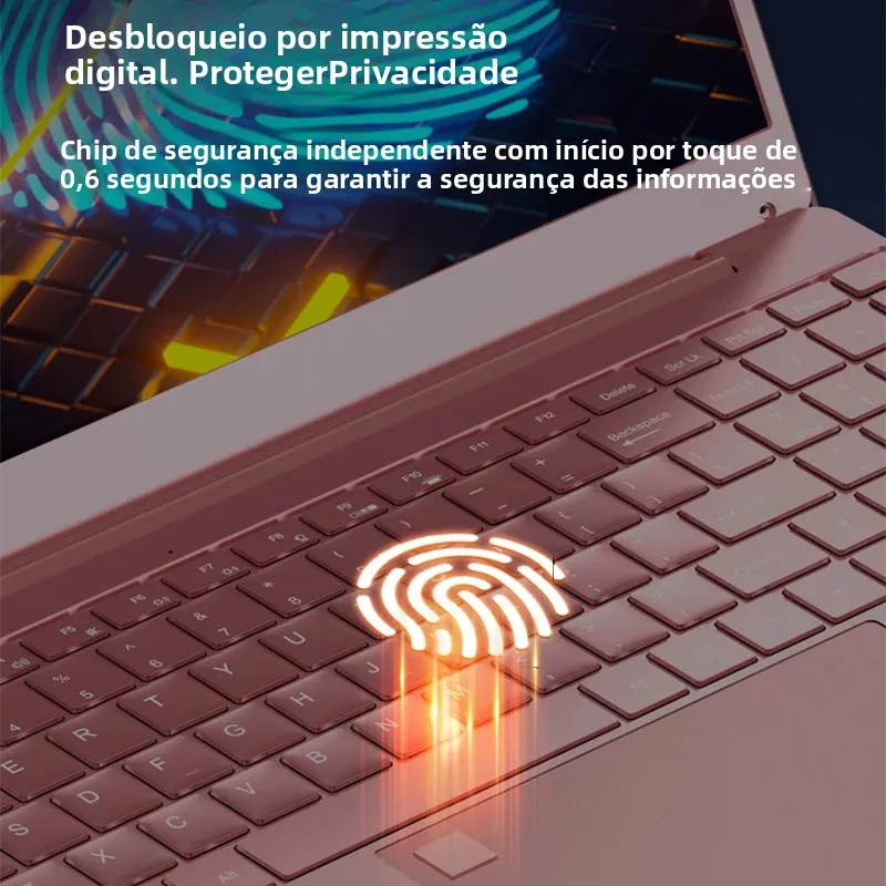 2025 Laptop rosa Windows 11 Office Education Gaming Notebook 15,6 “11a geração Intel Celeron N5095 16G RAM 1T Dual WiFi lado estreito