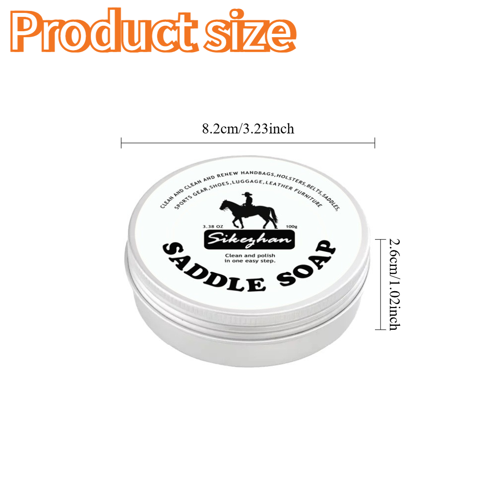 Premium Leather Saddle Cream Revitalize & Restore Deep Conditioning Waterproofing & Shine Enhancer for Horse Saddle Tack & Gear