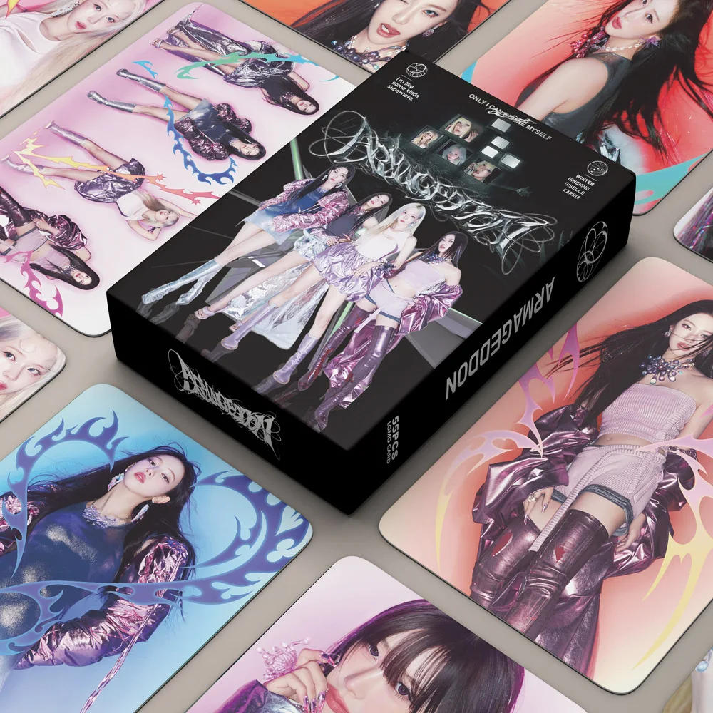 54 unids/set Kpop aespa - 4th Mini álbum 'Drama' concepto fotos ITZY Lomo tarjetas de álbum de fotos K-POP ITZY postal nuevos regalo para seguidores